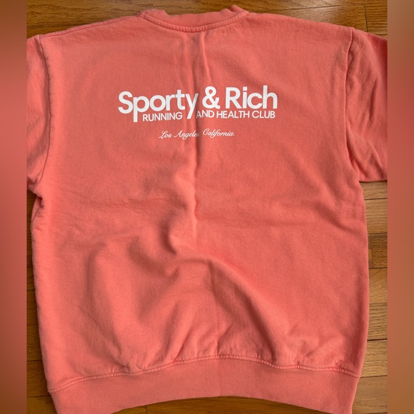 Sporty & Rich Coral Crewneck Sweater - Picture 4 of 4